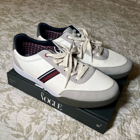 Ben Sherman White Pacer Old School Jogger Sneaker, size 12 Preppy Blokecore - Picture 1 of 11